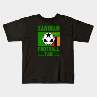 Zambia Football Fan Kids T-Shirt